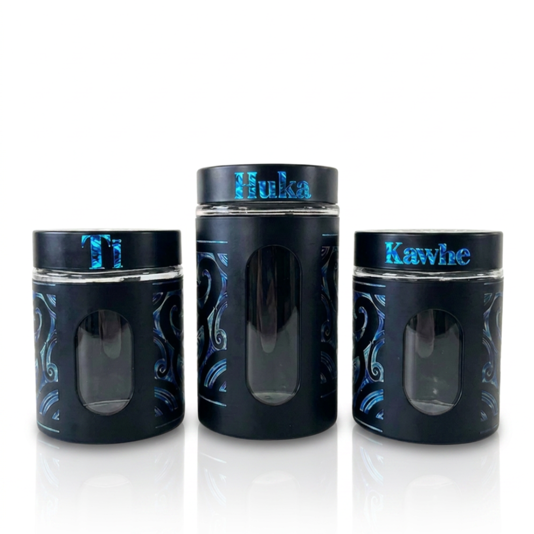 Black Canister Set - Te Teo Pō