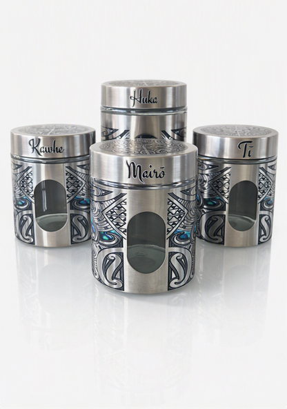 New Silver Canister Set – full set view