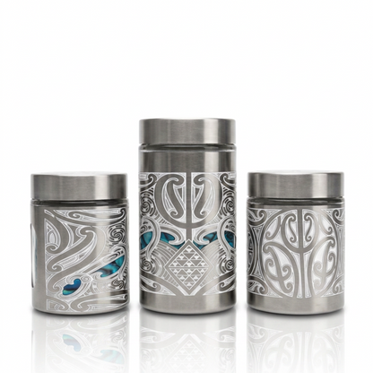 Silver Canister Set - Te Hiriwa Marama