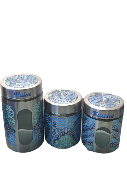 Te Moana Hōhonu – Silver Canister Set