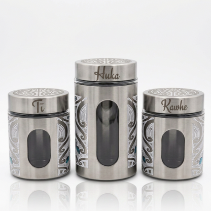 Silver Canister Set - Te Hiriwa Marama
